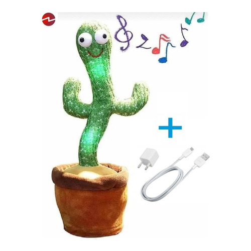 Cactus Bailarín Musical Repite Voz Interactivo Recargable