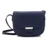 Bandolera Elegante Con Tapa Y Correa Regulable Dama Lincolns Color Azul Ocaso