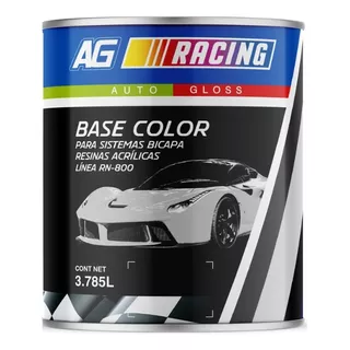 Base Color Acrílica Aluminio Medio Bte. 3.785 Lt Racing