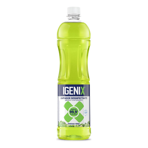 Igenix Limpiador Desinfectante Manzana Verde 900ml V/a