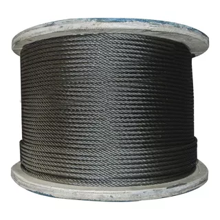 Cable Guaya En Acero Alquitranado De 1/4  6x19 Por 100 Mt