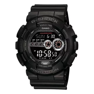 Relógio G-shock Gd-100-1bdr Digital Preto