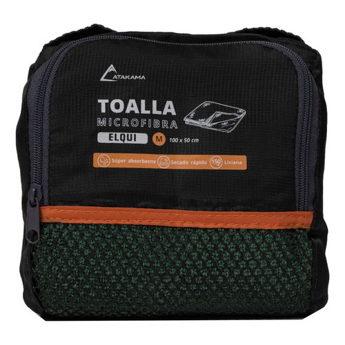 Toalla Microfibra Elqui M Atakama Outdoor Color Verde