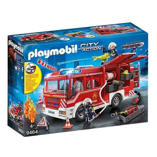 Figura Armable Playmobil City Action Camión De Bomberos 3+