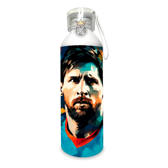Botella De Agua Lionel Messi - Aluminio 750ml - Estampaking