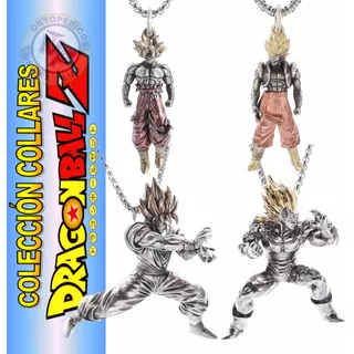 Coleccion De Collares Dragon Bal Z Goku Vegeta Gogeta Metal