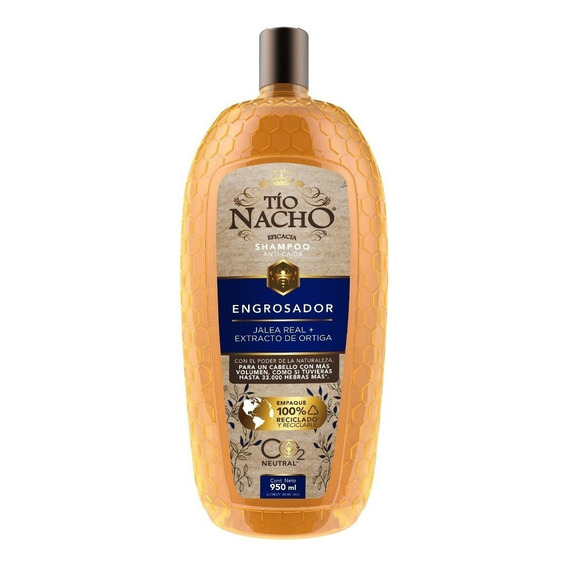 Shampoo Tío Nacho Engrosador Jalea Real 950 Ml