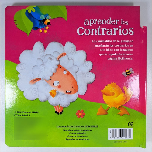 Aprender Los Contrarios - Libro Infantil