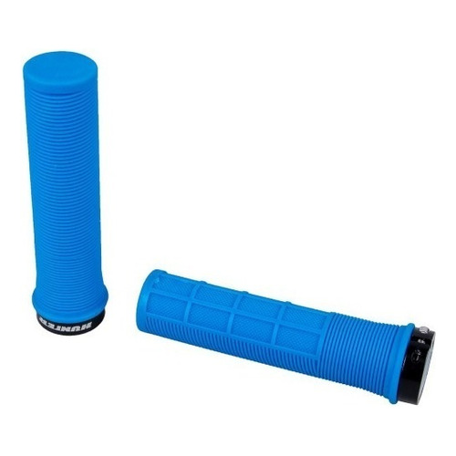 Puños Para Ciclosmo Hunter Mtb Bmx 130mm 1 Anillo Color Azul