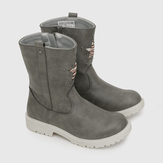 Bota De Niña Gris (28 A 38)