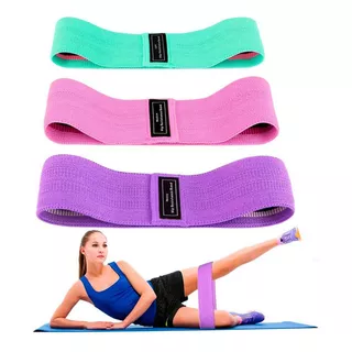 Hip Resitance Bands- Kit 3 Faixas Elásticas De Exercícios