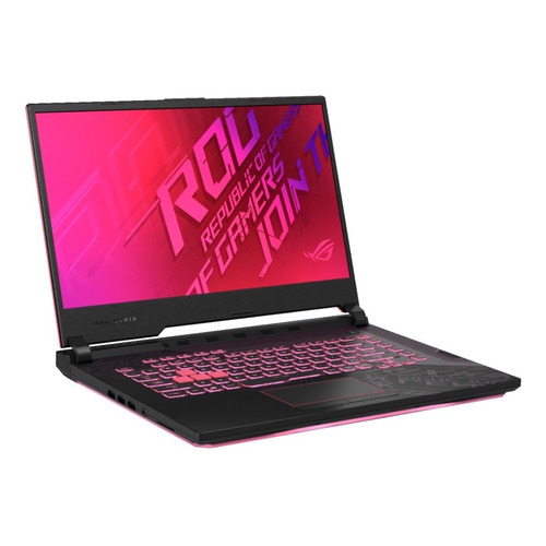 Notebook gamer  Asus ROG Strix G512LI negra 15.6", Intel Core i7 10750H  8GB de RAM 512GB SSD, NVIDIA GeForce GTX 1650 Ti 144 Hz 1920x1080px Windows 10 Pro