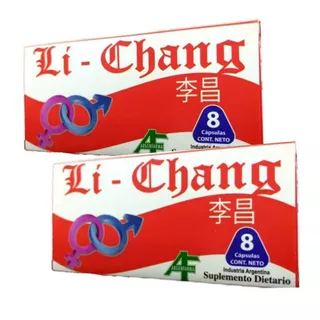 Suplemento En Cápsula Argenfarma   Li Chang Vigorizante En Caja 8 Un Pack X 2 U