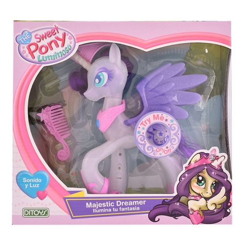 Sweet Pony Luminoso Ditoys Con Luz Y Sonido Majestic Dreamer