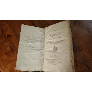 Code Napoleón Mis En Vers. 1811 Primera Edición. Lujo (2000)
