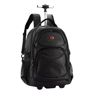 Mochila Universitaria Masculina Reforçada Puxador De Aço    