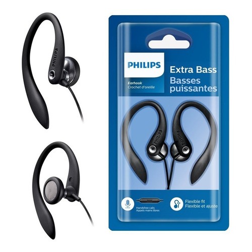 Micrófono Philips Action Headset 3305, color negro