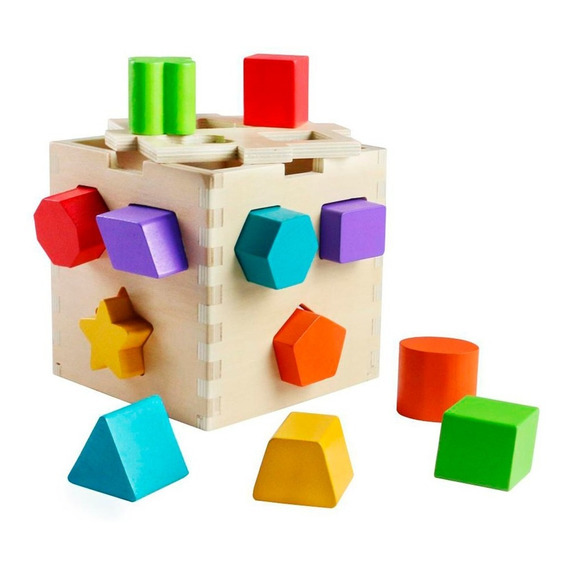 Acool Caja Inteligente Madera Figuras Encastre Ac7662 Full