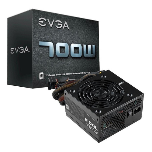 Fuente de poder para PC Evga 700 W1 black 100V/240V