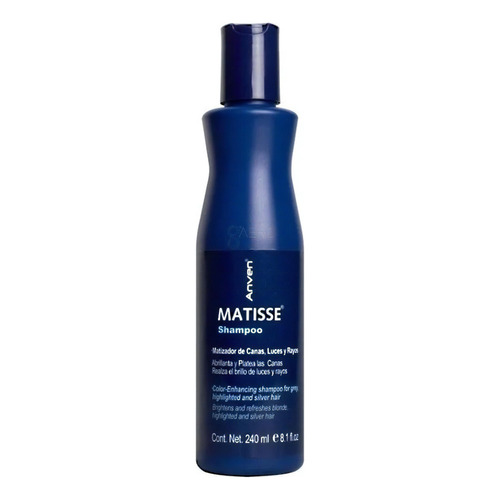 Shampoo Matizador De Canas, Luces, Rayos Matisse Anven 240ml