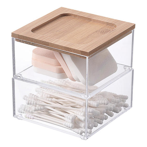 Organizador Caja Cosmetiquero Maquillaje Baño 2 Divisiones