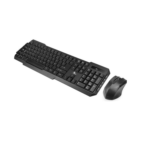 Combo Inalámbrico Teclado Multimedia + Mouse, Xtech Xtk-309s Color Del Mouse Negro Color Del Teclado Negro