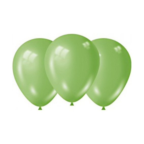 Globos Verdes Lisos San Patricio X 25 Unidades