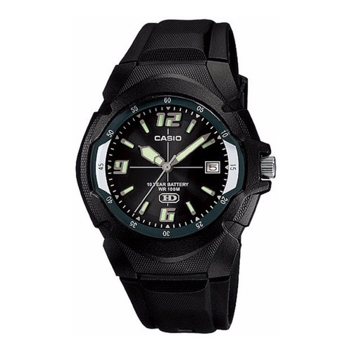 Reloj Casio Mw-600f-1a Hombre ! Color De La Malla Negro Color Del Bisel Negro Color Del Fondo Negro