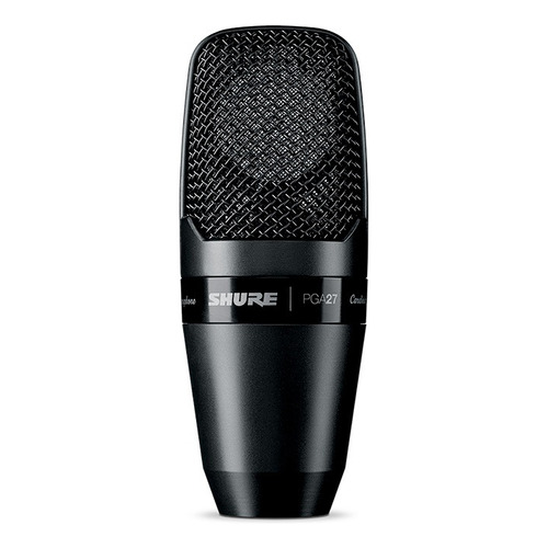 Microfono Vocal De Estudio Pga27-lc Shure Color Negro