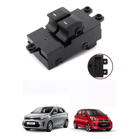 Comando Elevavidrio Switch K Picanto 2011-2016 Doble Botones