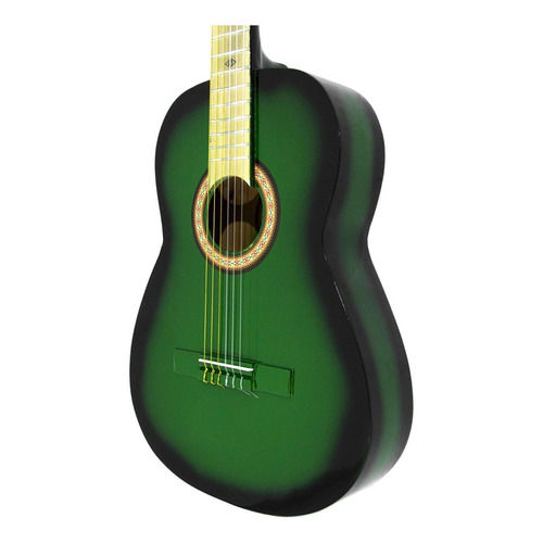 Guitarra Acústica Clásica Cuerdas De Nylon Cl1-verde Color Verde Orientación De La Mano Derecha