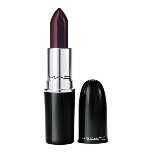 Labial Lustreglass Sheer Shine Lipstick Mac 3g Color Succumb to Plum