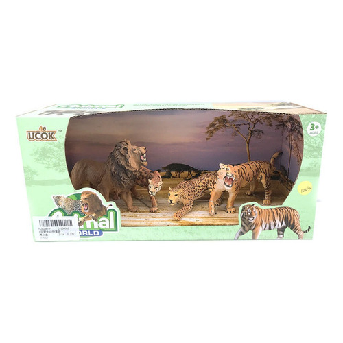 Playsets Animal World Familia Felinos Pack 