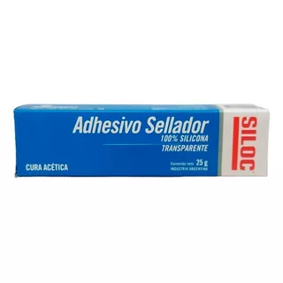 Sellador 100% Silicona Acetica Siloc Pomo 25g Trans.peceras Color Transparente