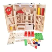 Caja De Herramientas Juguete De Madera Didáctico Montessori