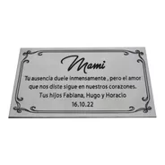 Placa Recordatoria Para Cementerio, Lapidas, 30x20 Aluminio.