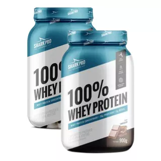 Suplemento Em Pó Shark Pro  Pro 100% Whey Protein Proteínas 100% Whey Protein Sabor  Chocolate Em Pote