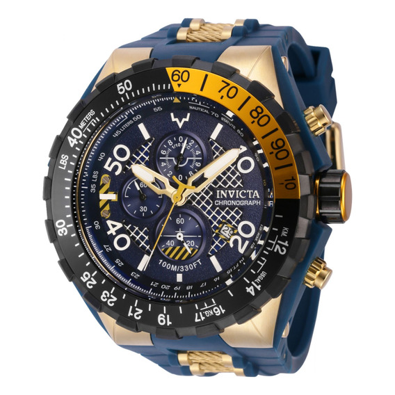 Reloj Invicta 40125 Azul, Oro Hombres