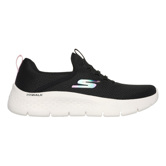 Tenis Skechers 124815xbkpk Go Walk Flex Mujer Color Negro Diseño De La Tela Liso Talla 27 Mx