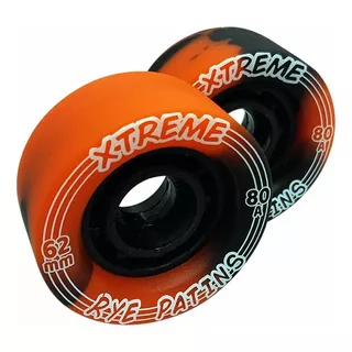 Rodas Rye Xtreme Preto 62mm 80a - (4 Und)