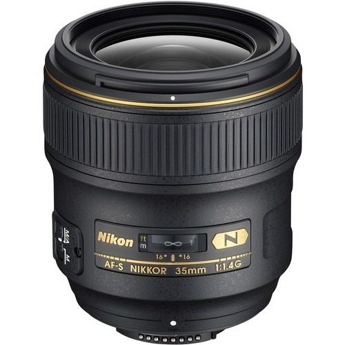Lente Nikon Grande Angular 35mm f/1.4 preto