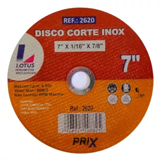 50 Discos De Corte Fino 180mm 7 Pol Inox Aço Esmerilhadeira