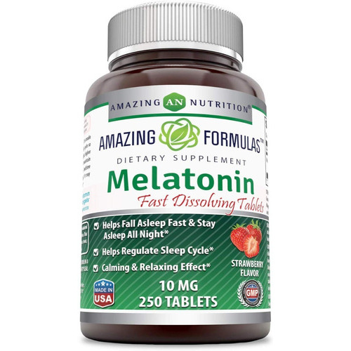 Melatonina 250 Dormir Mejor Relajación Anti Depresión Eg M4 Sabor Frutas