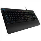 Teclado gamer Logitech G Serie G Prodigy G213 QWERTY inglés US color negro con luz RGB