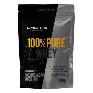 Refil Whey 100% Pure Concentrado 900g - Probioticaa