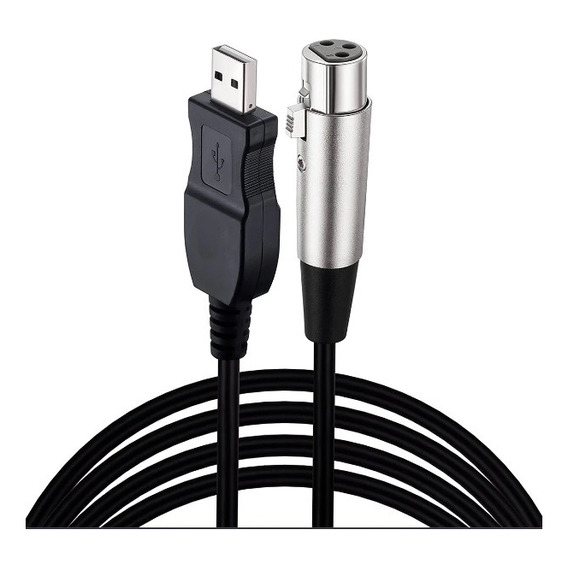 Cable Usb-xlr Dmx Usb Hembra 3mt Studio Link Microfono Canon