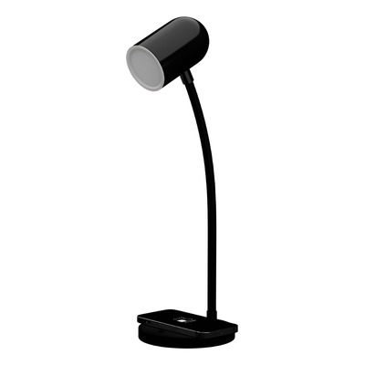 Lampara Velador Saturno Negro Led Carga Celular Dimer Mc