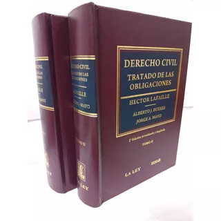 Tratado De Las Obligaciones 2 Tomos - Lafaille - Bueres 