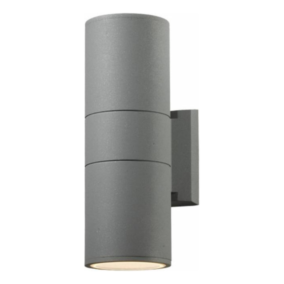 Lámpara Exterior 2 Luces 26cm Doble Aluminio Lumax