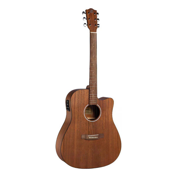Bamboo Ga41 Mahogany Guitarra Electro Acustica Eq Con Funda